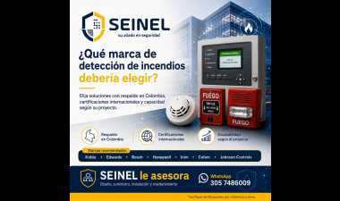 ¿Qué marcas recomendamos para implementar un sistema de detección de incendios?