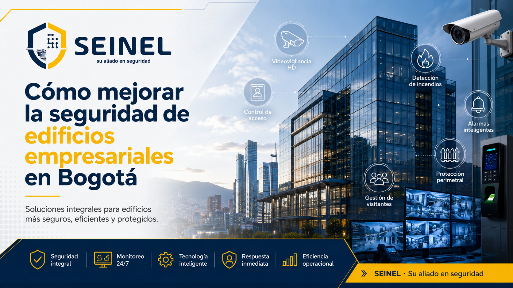 Cómo mejorar la seguridad de edificios empresariales en Bogotá
