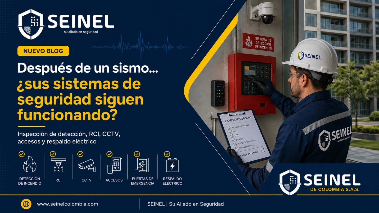 ¿Los sistemas que protegen a las personas y al edificio continúan funcionando correctamente después del sismo?